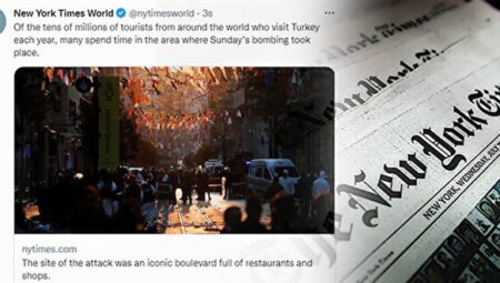 New York Times saldırıyı ‘turizm’ vurgusuyla servis etti